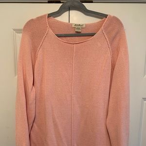 Pink Eddie Bauer 100% Cotton Sweater